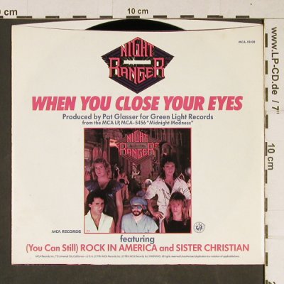 Night Ranger: When You Close Your Eyes, MCA,SampleCopy(MCA-52420), US, 1983 - 7inch - T976 - 2,50 Euro