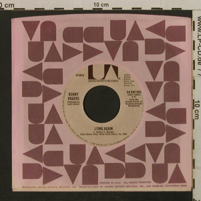 Rogers,Kenny: Lying Again / Sweet Music Man, FLC, UA(UA-XW1095), US, 1977 - 7inch - T2409 - 3,00 Euro