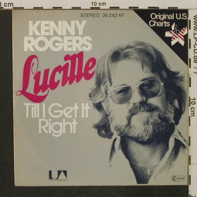 Rogers,Kenny: Lucille / Till I Get It Right, UA(36 242 AT), D, 1976 - 7inch - T3307 - 2,50 Euro