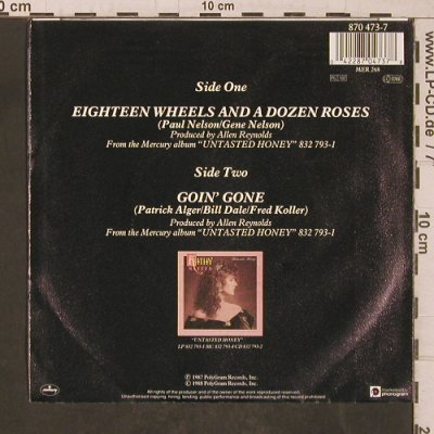 Mattea,Kathy: Eighteen Wheels and a Dozen Roses, Mercury(870 473-7), D, 1987 - 7inch - T5560 - 4,00 Euro