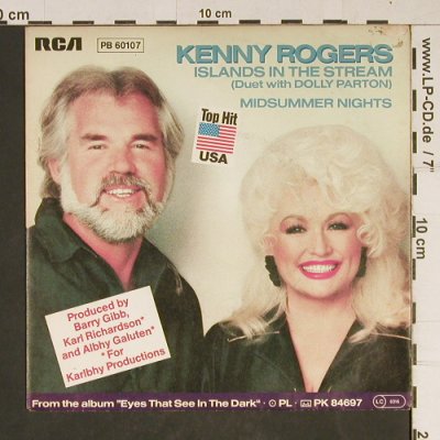 Rogers,Kenny / Parton,Dolly: Islands in the Stream, RCA(PB 60107), D, 1983 - 7inch - T884 - 2,00 Euro
