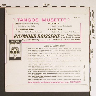 Boisserie,Raymond: Tangos Musette, Trianon(4478 ets), F,  - 7inch - S8495 - 3,00 Euro