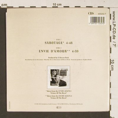 Lemper,Ute: Sabotage / Envie D'Amour, CBS(655232 7), NL, 1989 - 7inch - S9095 - 4,00 Euro