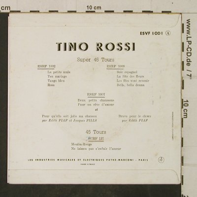 Rossi,Tino: La Fete du Tabac vg+/m-, Columbia(ESVF 1001), F,  - EP - T3856 - 3,00 Euro