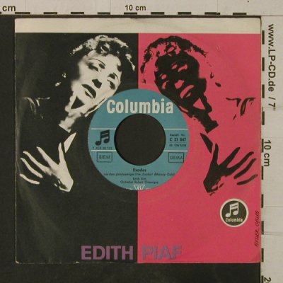 Piaf,Edith: Exodus / C'est l'amour,FLC,No.stoc, Columbia(C 21 847), D,  - 7inch - T3858 - 2,50 Euro