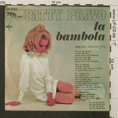 Pravo,Patty: La Bambola/se c`e l'amour,Autogramm, Piper Club Series(AN 4155), I, vg+/VG-,  - 7inch - T3927 - 10,00 Euro