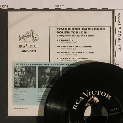Gabilondo Soler,Francisco: Cri-Cri, vg+/m-, RCA Victor(MKE-575), Mexico,  - 7inch - S7906 - 3,00 Euro