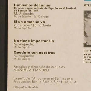 Raphael: Hablemos del amor(Eurovision 1967), Hispavox(HH 17-394), E, 1967 - EP - S9775 - 4,00 Euro