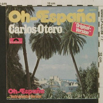Otero,Carlos: Oh-España / Instrumental, Polydor(2041 777), D, 1976 - 7inch - T2343 - 2,50 Euro