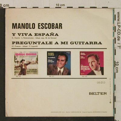 Escobar,Manolo: Y Viva España/Preguntale A Mi Guit., Belter(08-253), E, 1973 - 7inch - T2606 - 4,00 Euro