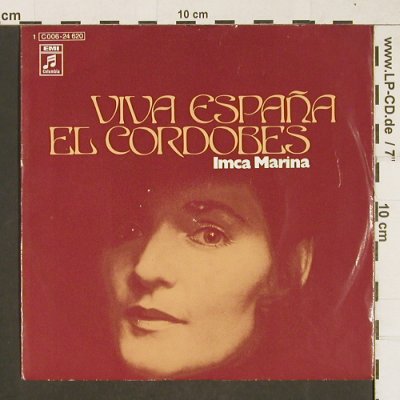 Marina,Imca: Viva Espana / El Cordobes, EMI(C 006-24 620), D, 1972 - 7inch - T279 - 2,50 Euro