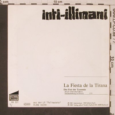 Inti-Illimani: El Mercado Testaccio/La Fiesta..., Pläne(88 331), D, 1983 - 7inch - T5528 - 3,00 Euro