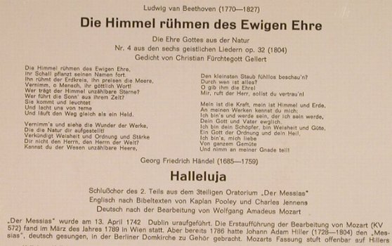 Beethoven,Ludwig van: Die Himmel rühmen des Ewigen Ehre, Opera(44950), D,  - 7inch - S7588 - 6,00 Euro