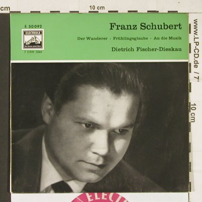 Schubert,Franz: Der Wanderer, Electrola(E 50 092), D,  - EP - S9988 - 3,00 Euro