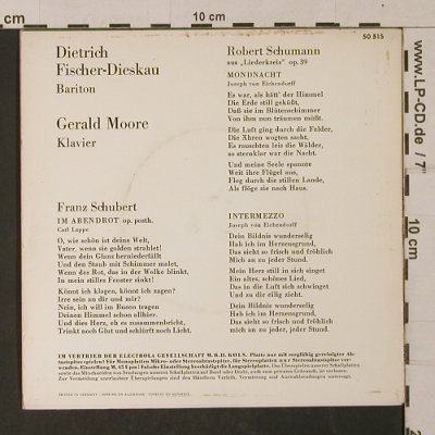 Fischer-Dieskau,Dietrich: Schumann/Schubert,Intermezzo, Electrola(E 50 515), D,  - EP - T1154 - 3,00 Euro