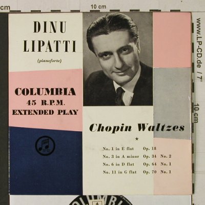 Chopin,Frederik: Chopin Waltzes -Dinu Lipatti, Columbia,stol(SEB 3506), UK,vg+/m-,  - EP - T1980 - 3,00 Euro