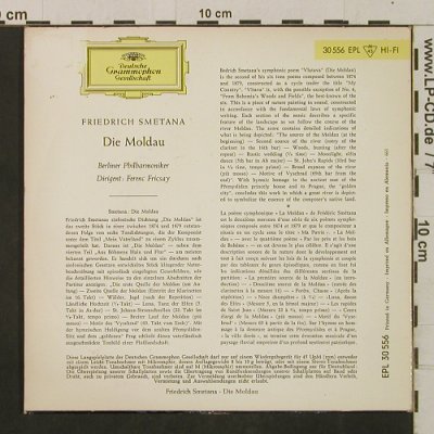 Smetana,Friedrich: Die Moldau, D.Gr.(30 556 EPL), D, 1961 - EP - T2416 - 4,00 Euro
