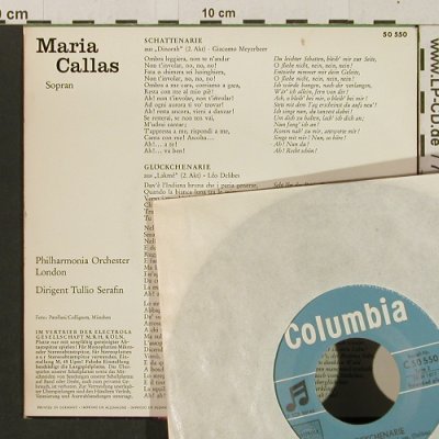 Callas,Maria: Schattenarie / Glöckchenarie, Columbia(50 550), D,  - EP - T2813 - 4,00 Euro