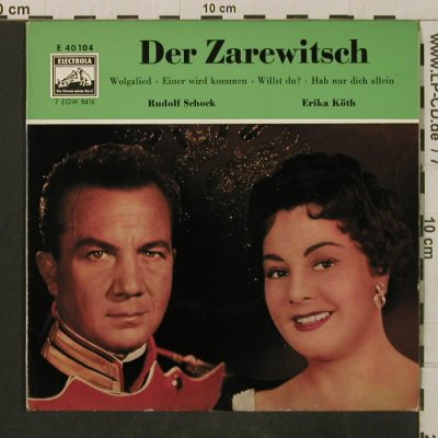 Lehar,Franz: Der Zarewitsch - Wolgalied + 3, Electrola(40 104), D,  - EP - T3310 - 3,00 Euro