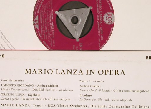 Lanza,Mario: In Opera-Andrea Chenier,Rigoletto, RCA(ERA-110), D,  - EP - T4276 - 3,00 Euro