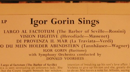 Gorin,Igor: sings Largo al Factotum +3, ARC(ARC 28), UK,33rpm, 1963 - EP - T4400 - 4,00 Euro