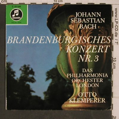 Bach,Johann Sebastian: Brandenb.Konzert Nr.3 G-dur,BWV1048, Columbia(C 50 586), D,vg+/m-,  - 7inch - T5409 - 4,00 Euro