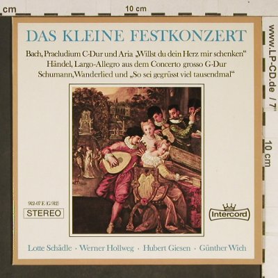 Bach/Händel/Schumann: Das kleine Festkonzert, Intercord(G 912), D,  - EP - T863 - 3,00 Euro