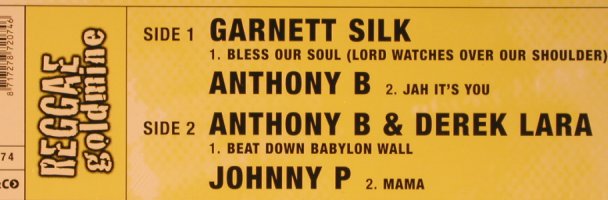 V.A.Reggae Goldmine: Garnett Silk,Anthony B. ...FS-New, smith&co(SCTI 1074), EU, 4Tr., 2003 - 12inch - X5543 - 7,50 Euro