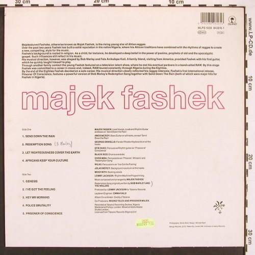 Fashek,Majek: Prisoner of Conscience, Mango(842616), UK, 1989 - LP - X9547 - 9,00 Euro