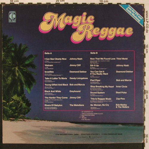 V.A.Magic Reggae: Johnny Nash ...Bob Marley, 16 Tr., K-TEL(TG 1220), D, 1979 - LP - X9827 - 6,00 Euro