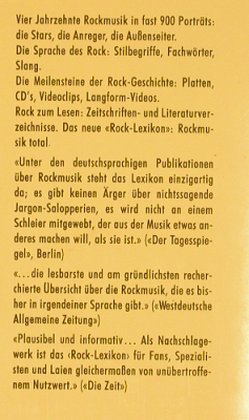 Rock-Lexikon - Das neue: Barry Graves,Sigfried Schmidt-Jods, rororo(6320/6321), D(1973), 1990 - Buch*2 - 40210 - 6,00 Euro