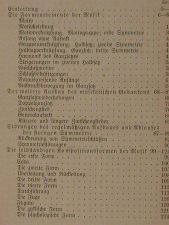 Grundlagen für das Verständnis...: des musikalischen Kunstwerkes, Hermann Hillger(151), D,vg+, 1911 - Buch - 40020 - 4,00 Euro