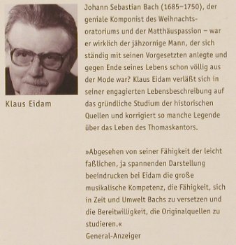 Bach,Johann Sebastian,: Das wahre Leben des, v.Klaus Eidam, Piper(4435)(978349224435), D, 2007 - TB - 40291 - 5,00 Euro