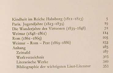 Liszt,Franz: von Clara Hamburger, 357 S., Corvina(), D, 1973 - Buch - 40298 - 5,00 Euro