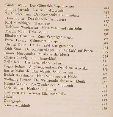 Das musikalische Selbstportrait: Komponisten,Dirigenten,Instrumtal., Nannen-Verlag(), D, 1963 - Buch - 40302 - 5,00 Euro