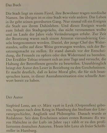 Lenz,Siegfried: Stadtgespräch, dtv(3-423-00303-0), D, 1993 - TB - 40027 - 2,50 Euro