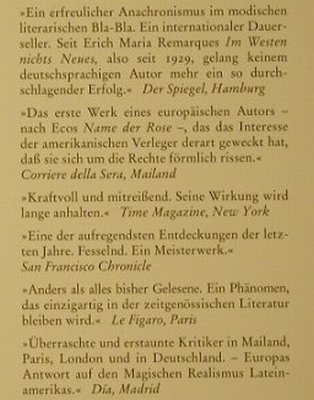 Süskind,Patrick: Das Parfum, Diogenes(3-257-22800-7), D, 1994 - Buch - 40073 - 3,00 Euro