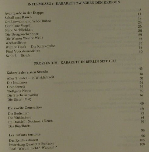 Kabarett mit K: Fünfzig Jahre große Kleinkunst, Berlin Verlag(3-87061-060-3), D, 1974 - Buch - 40168 - 4,00 Euro