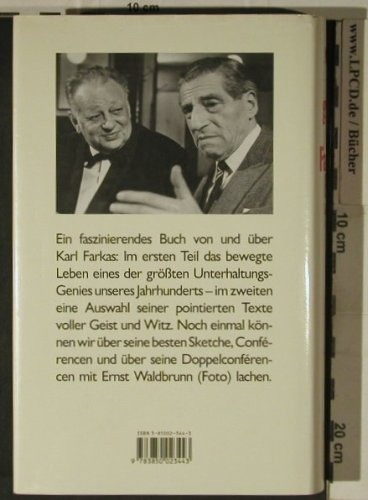 Farkas,Karl: Das große Karl Farkas Buch,G.Markus, Amalthea(3-85002-344-3), , 1993 - Buch - 40196 - 5,00 Euro