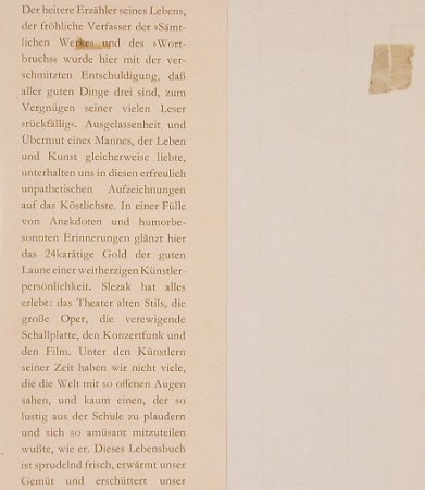 Slezak,Leo: Rückfall, Rowohlt(), D, 1952 - Buch - 40280 - 5,00 Euro