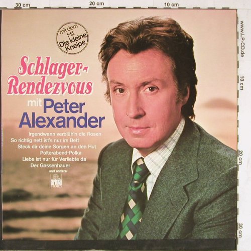 Alexander,Peter: Schlager-Rendevouz mit, Ariola(27 625 IT), D,  - LP - E4239 - 3,00 Euro
