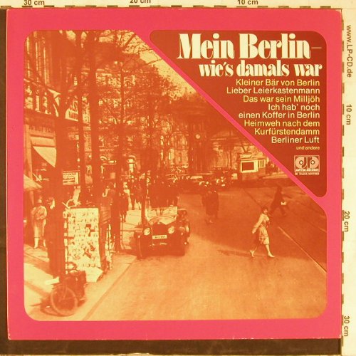 V.A.Mein Berlin: Wie's Damals War, 12 Tr., Jupiter(6.24812 AF), D,  - LP - E4956 - 4,00 Euro