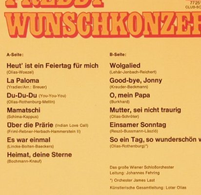 Quinn,Freddy: Wunschkonzert, Club-Ed., Polydor(77 251), D, 1967 - LP - E5895 - 5,50 Euro