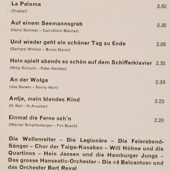 V.A.Einmal die Ferne seh'n: Die Wellenreiter...Orch Bert  Reval, Elite(SOLP-S-33-256), CH, 14 Tr.,  - LP - E5896 - 5,00 Euro