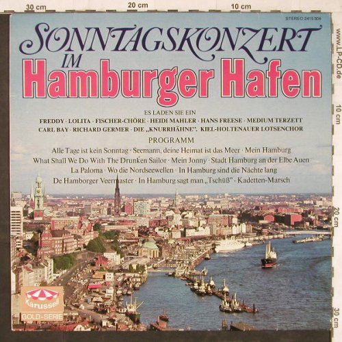V.A.Sonntagskonzert im: Hamburger Hafen, 12 Tr., Karussell(2415 304), D,  - LP - E5898 - 5,00 Euro