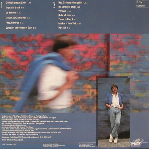 Jürgens,Udo: Das Blaue Album, DSC, Ariola(15 524 0), D, 1988 - LP - E6106 - 5,00 Euro