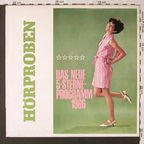 V.A.Das Neue 5-Sterne Progr. 1966: Hörproben,Promo, diverse Label(TST 75 384), D, 1966 - LP - E8573 - 5,00 Euro