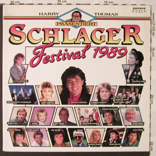 V.A.Schlagerfestival 1989: Rex Gildo...D.Christian,34 Tr., Foc, Arcade(01 4000 22), D, 1989 - 2LP - E9696 - 5,00 Euro