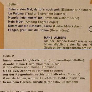 Albers,Hans: Originalaufn.e.unverg.Künstlers, Kristall (Mono)(C 046-28 540), D,m-/vg+,  - LP - F1222 - 4,00 Euro