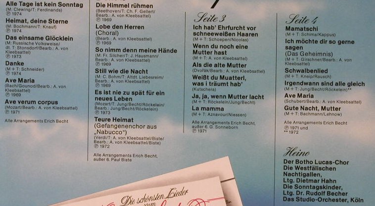 Heino: Die Schönsten Lieder Zum Familienfe, HörZu(134-46 024/25), D Foc,  - 2LP - F1244 - 7,50 Euro